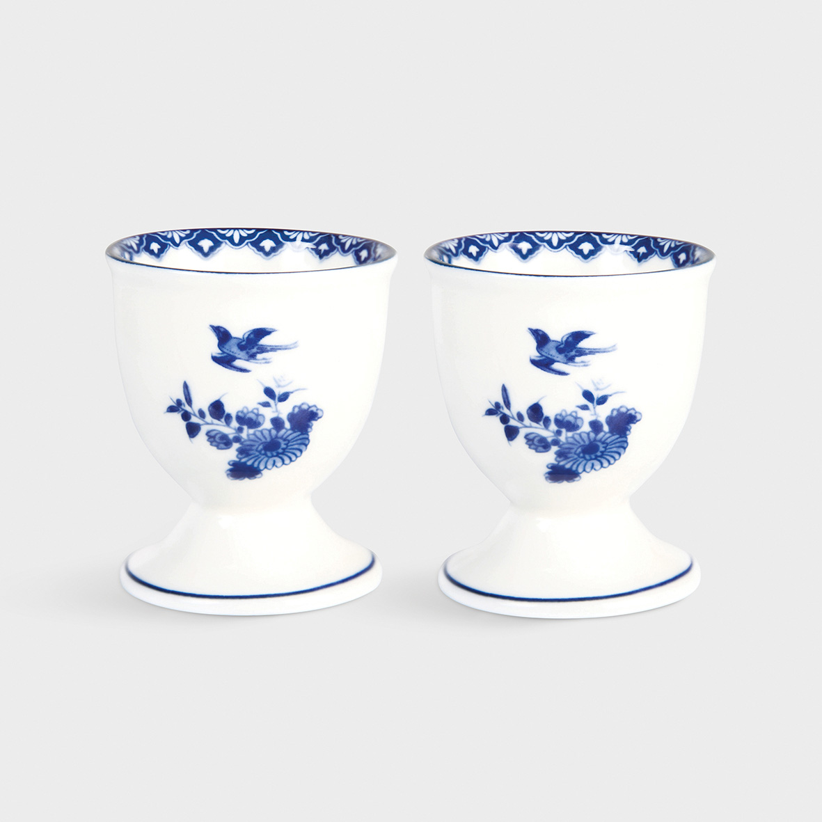 Egg holder delftware set of 2