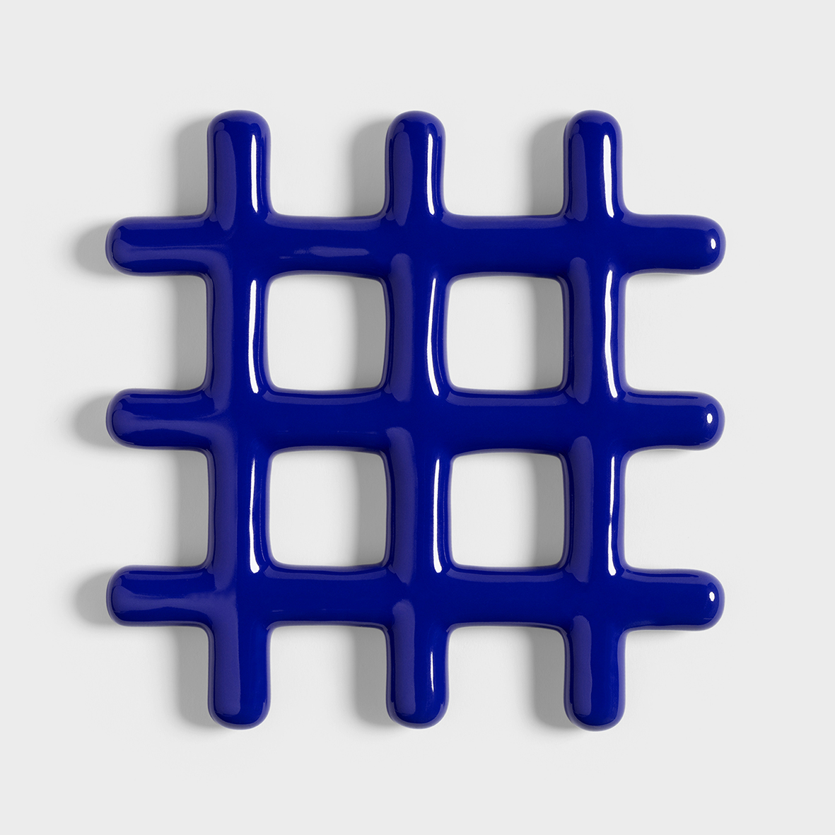 Trivet grid blue