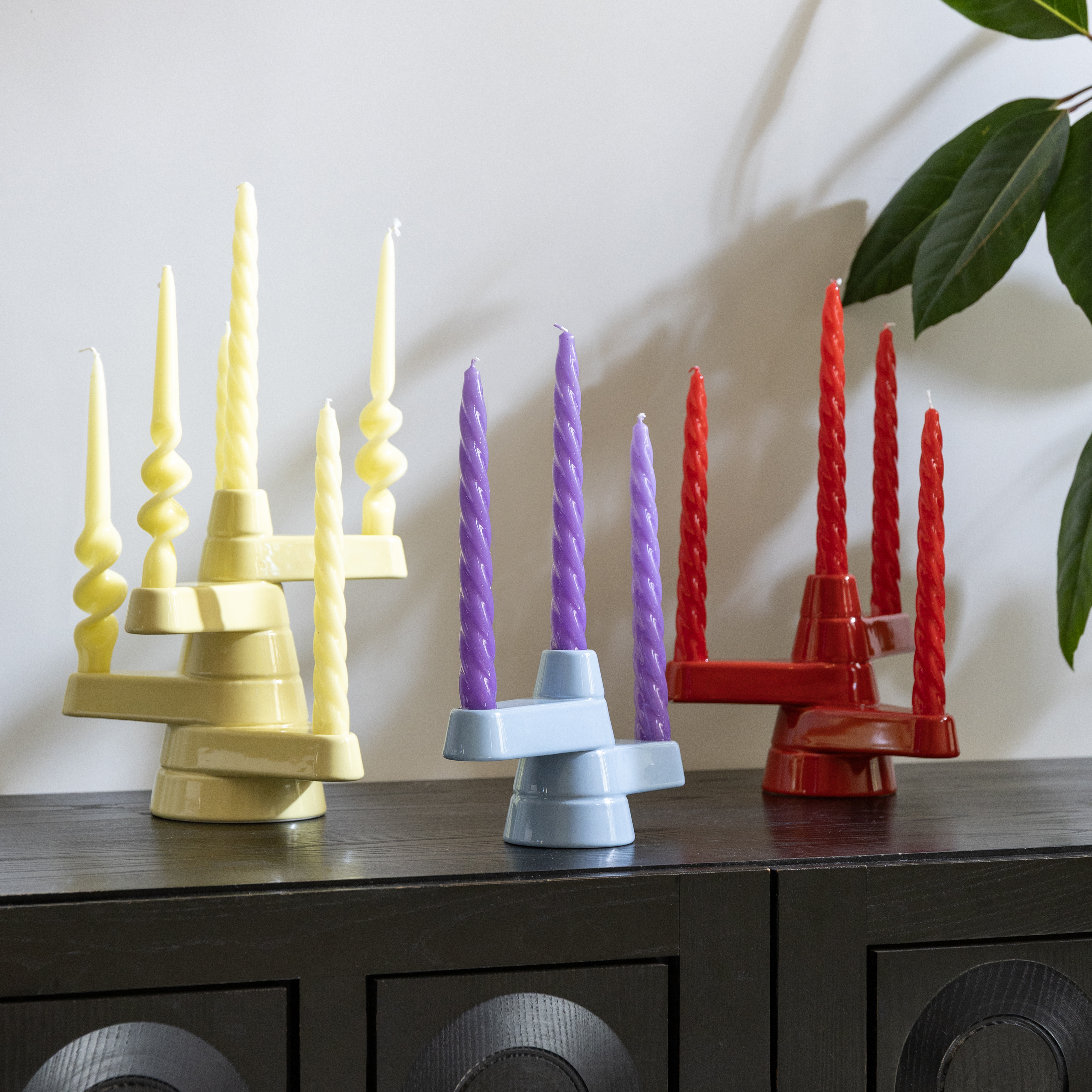 Candle holder brute blue