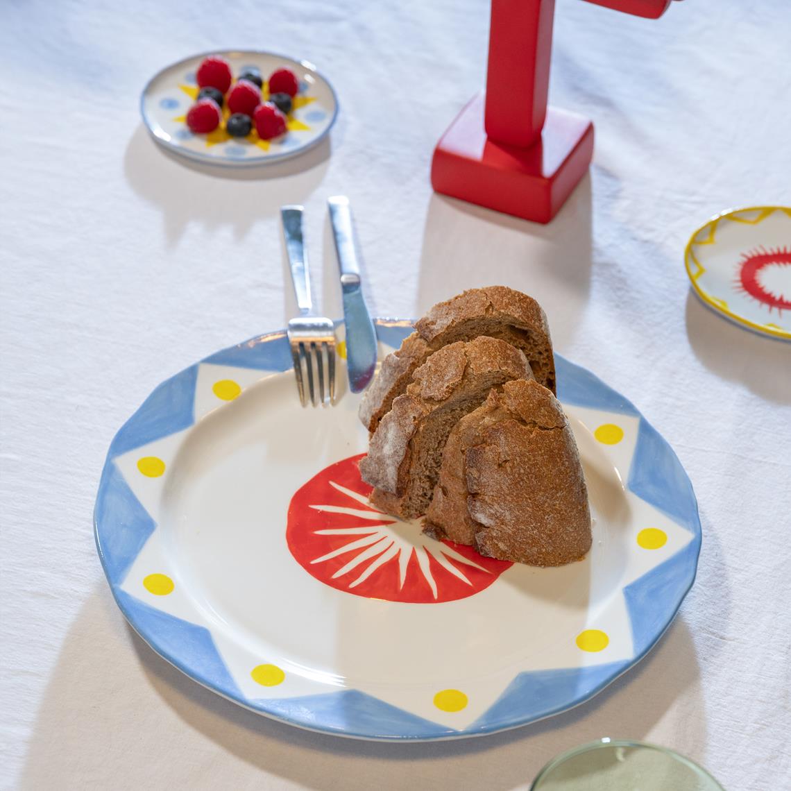 Plate festivo large star