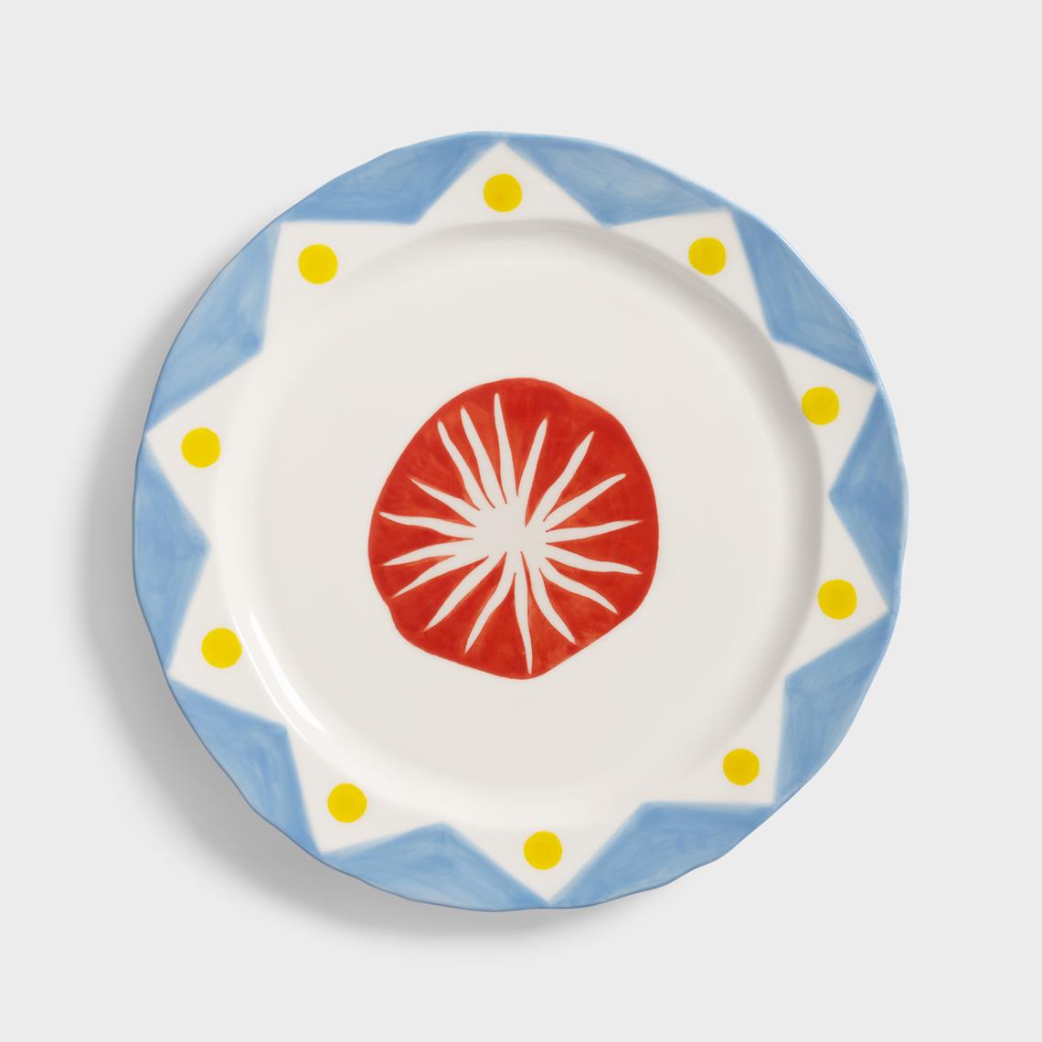 Plate festivo large star