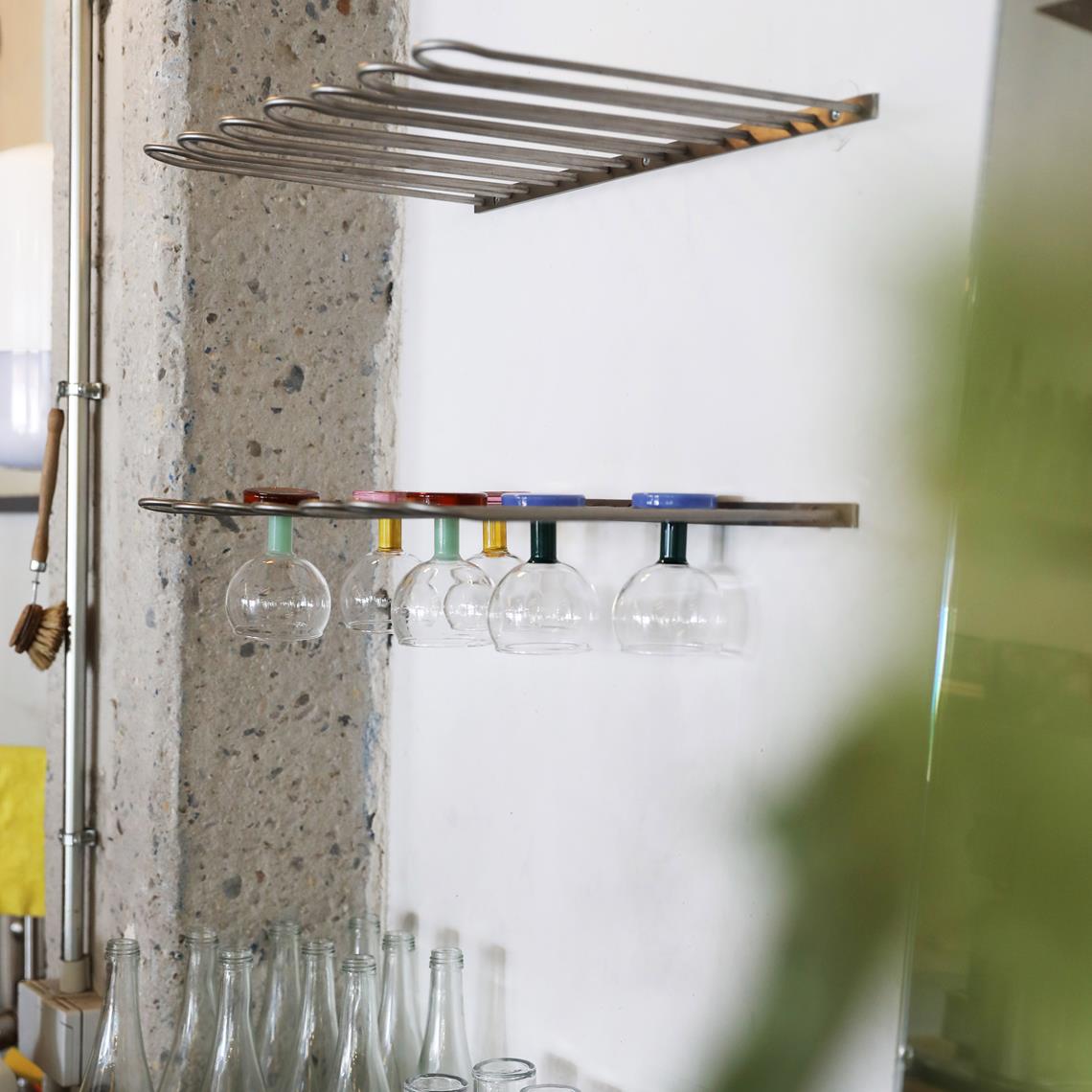 Glass cantine pink set of 2