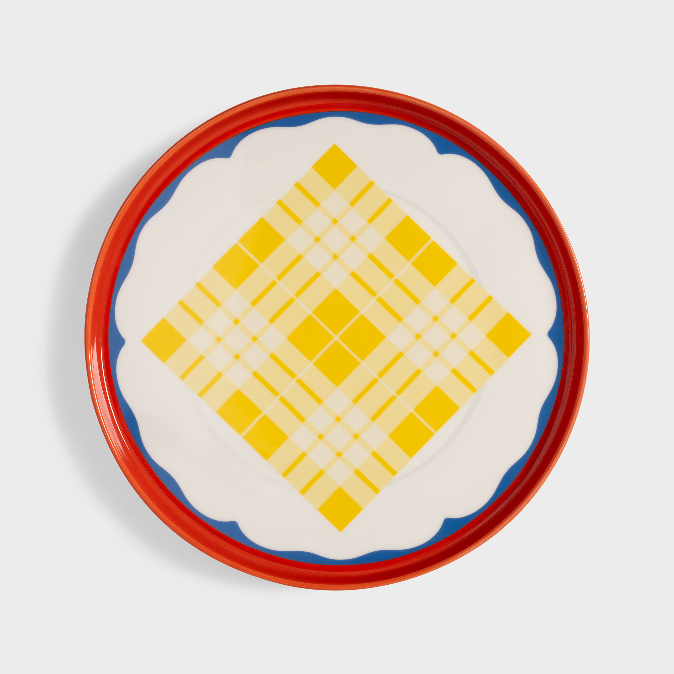 Plate daydream wave red