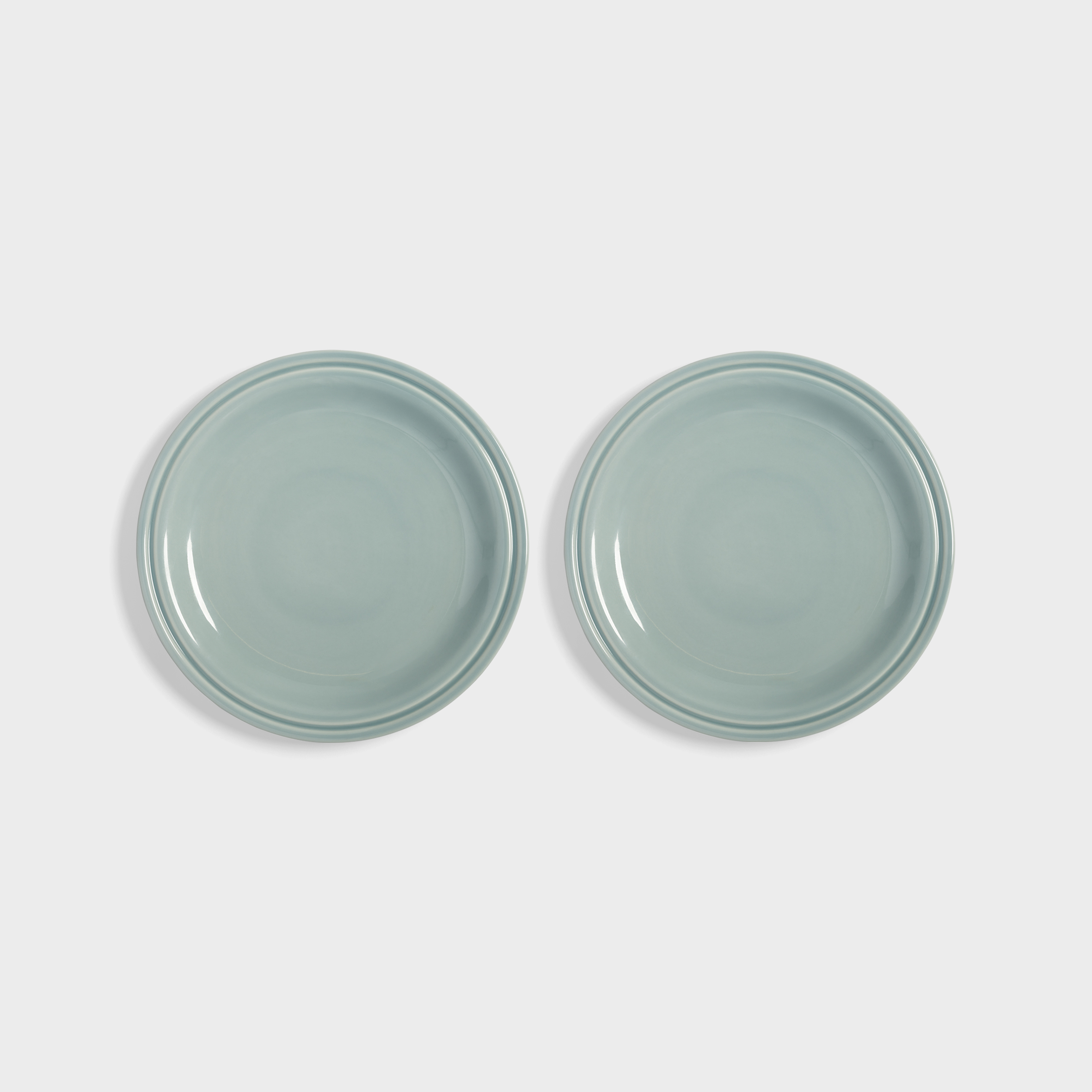 Plate mochi light blue medium set of 2