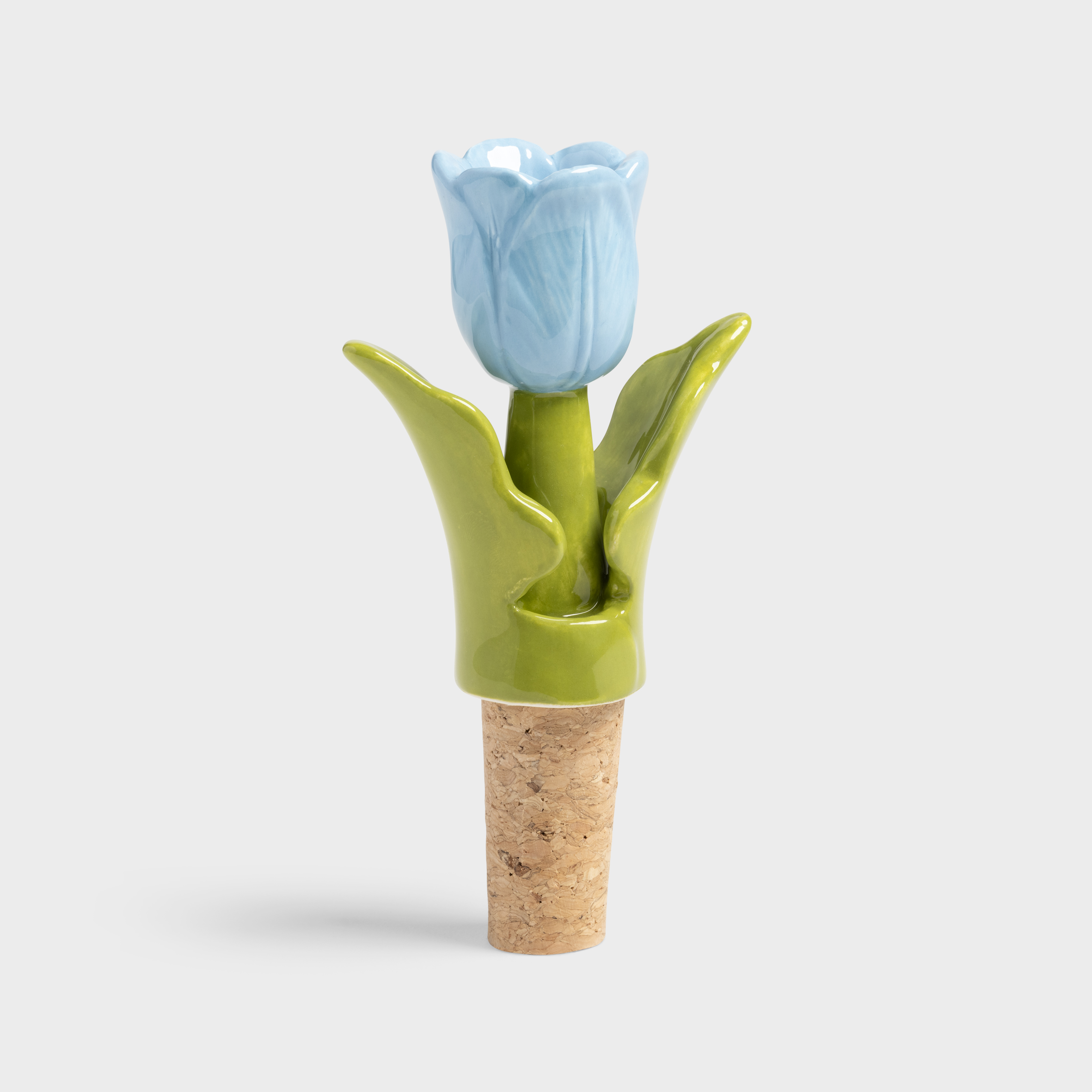 Bottle stopper tulip blue