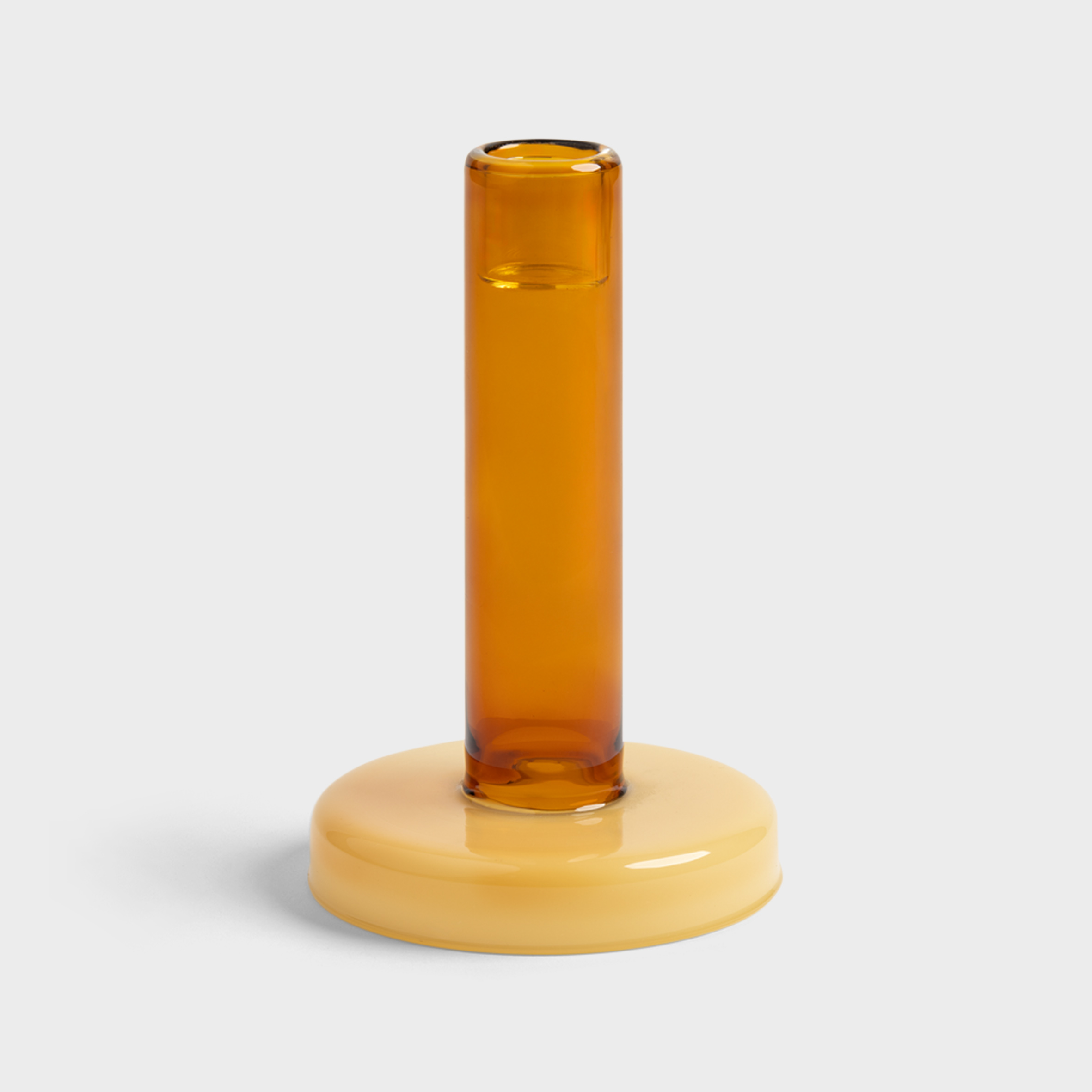 Bole candle holder S amber / yellow